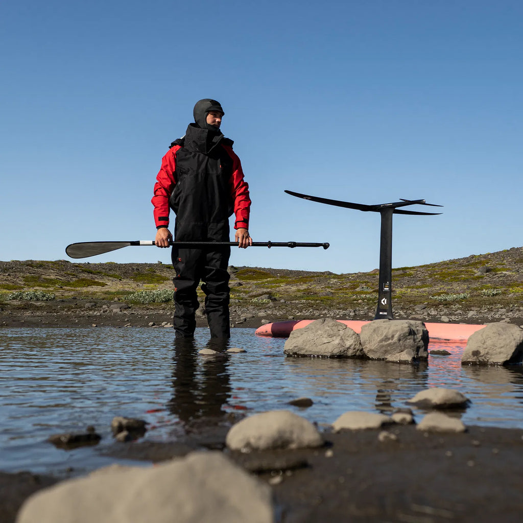 Ion Fuse Lightweight Drysuit FZ worn by team rider outside